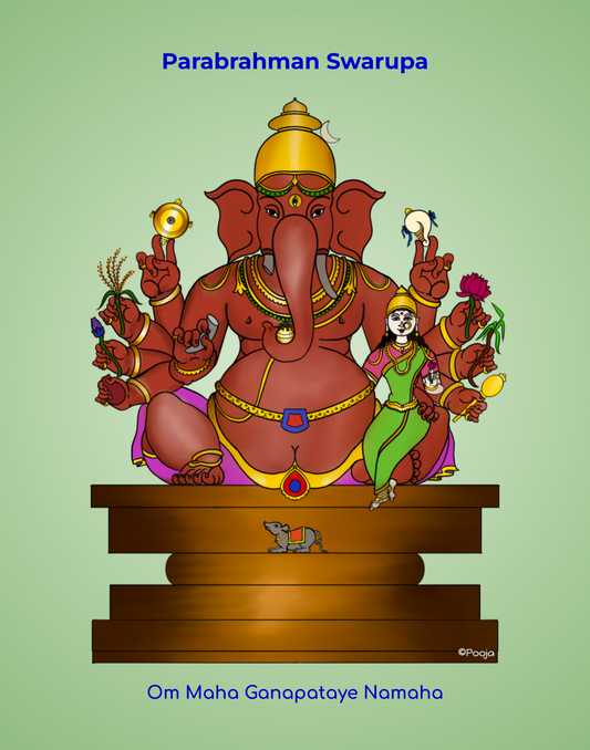 Ganesha Magnet for Abundance & Harmony | Maha Ganapati with Shakti