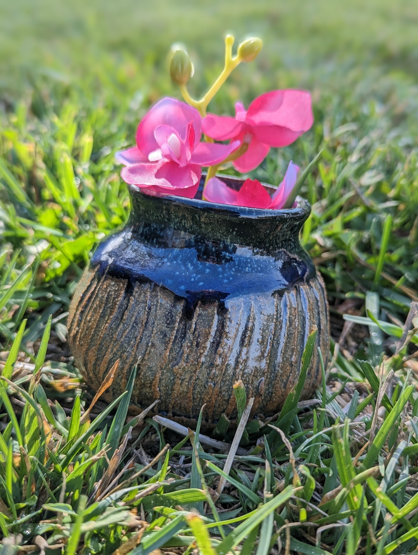 Fizzy Navy - Bud Vase