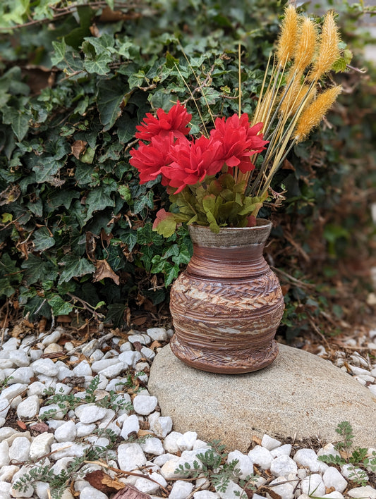 Marbled Chocolate Vase