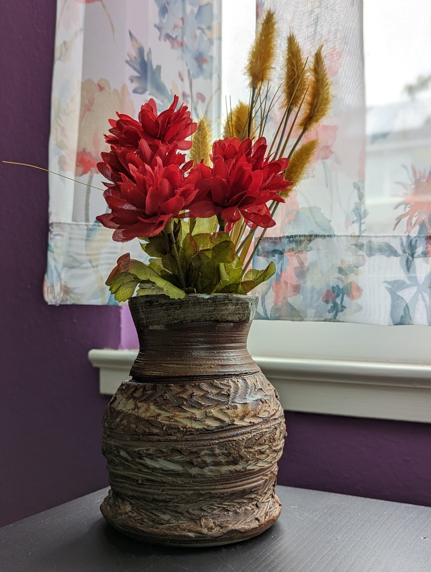 Marbled Chocolate Vase